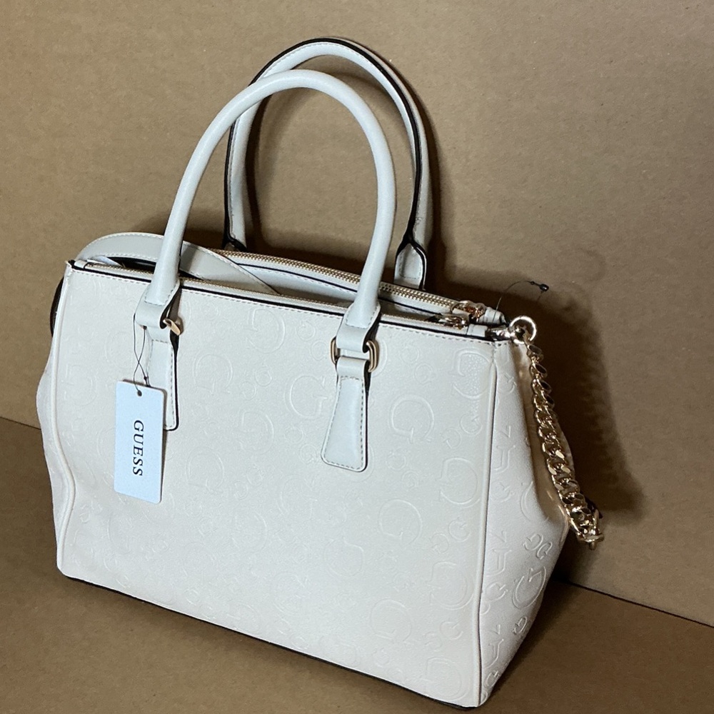 GUESS BAG stone Satchel with Gold ACCENTS NEW - Picture 3 of 12